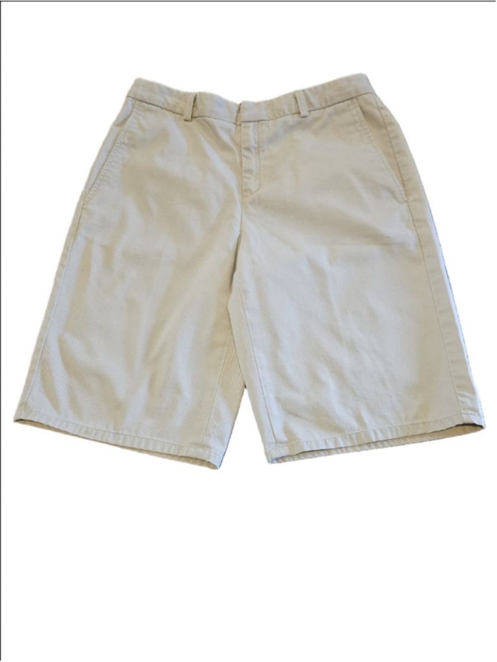Women's Banana Republic Beige Premium Chinos Bermuda Shorts Size 8 - Picture 1 of 8